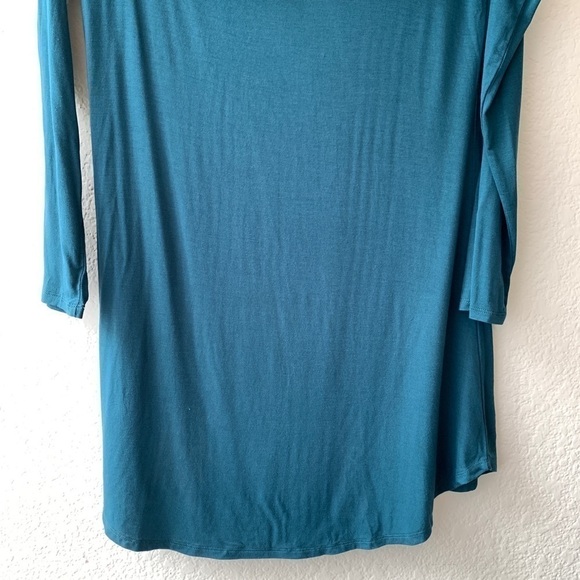 Chaser Teal Ruffle Open Shoulder Mini Dress M - Picture 8 of 11